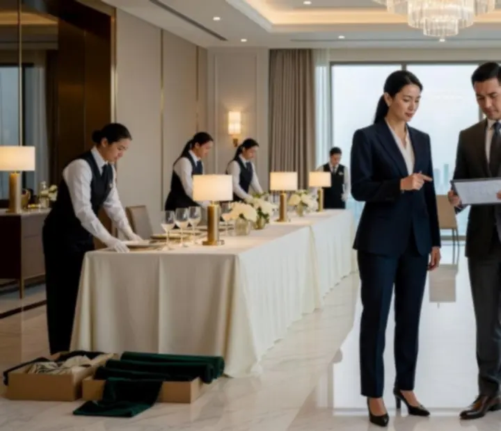 Zespół przygotowujący elegancką oprawę eventową